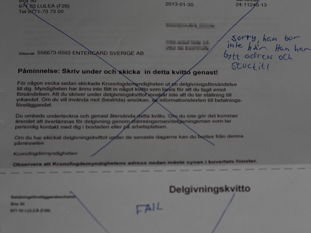 delgivning